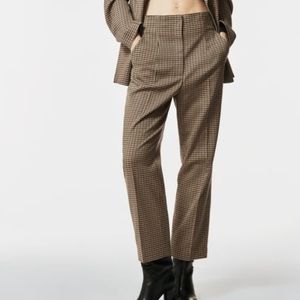 NWT! Zara high waist plaid pants size XL